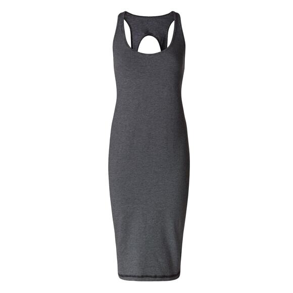 Lululemon Micro Stripe Black White Vitasea Go For It Cutout Dress - Picture 4 of 11